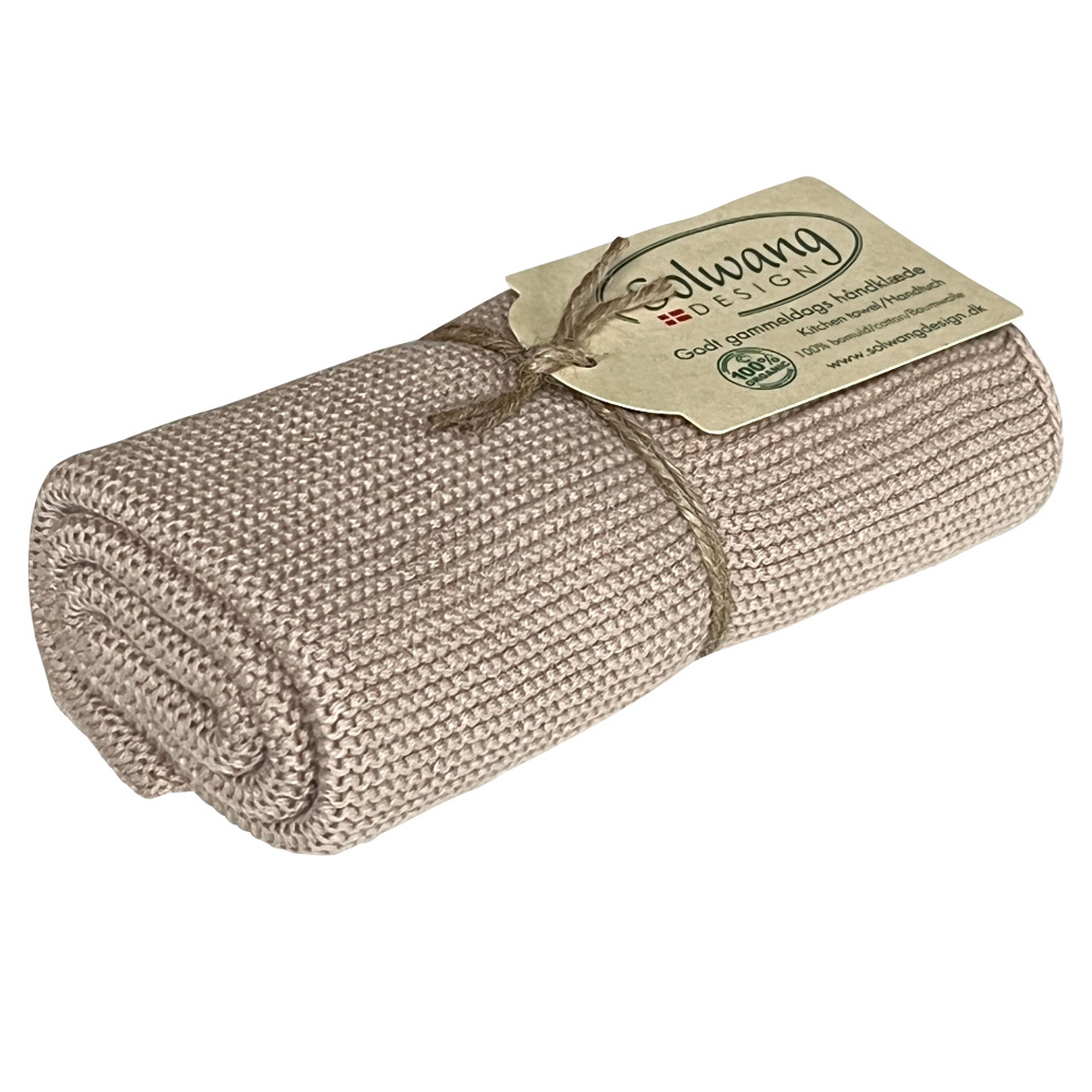 Solwang Knitted Towel – Dark Sand