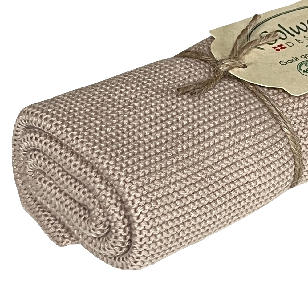 Serviette tricotée Solwang – Sable foncé - Image 2