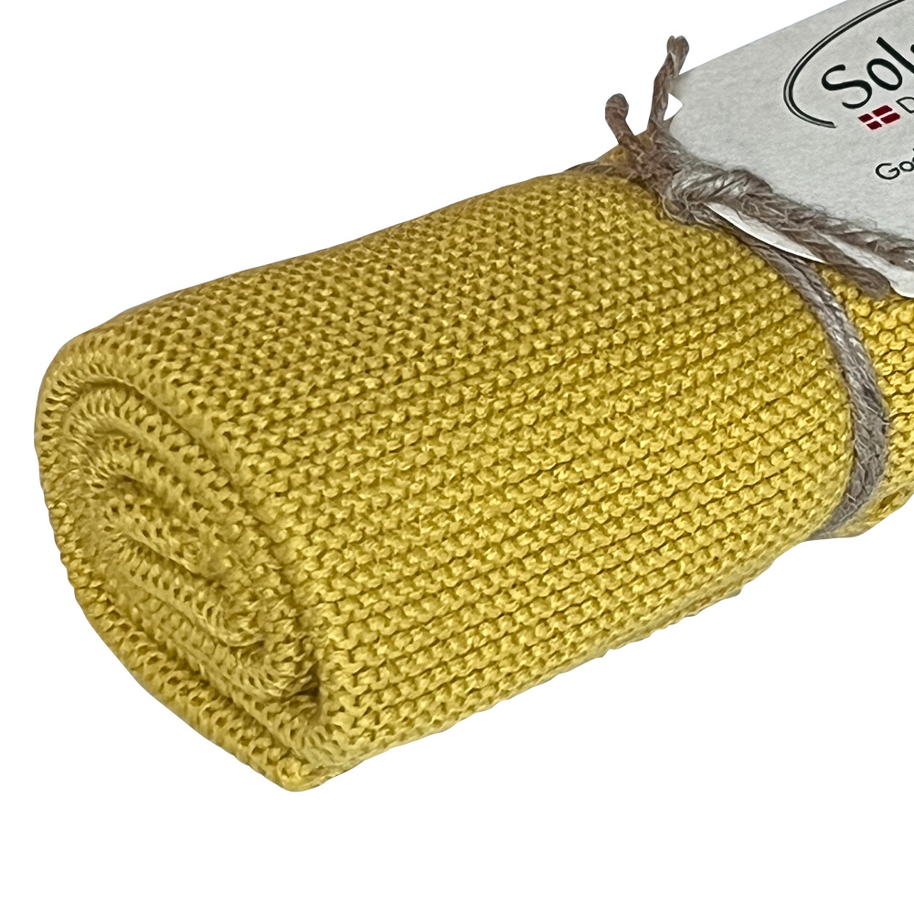 Solwang gebreide handdoek – Saffraan - Afbeelding 2