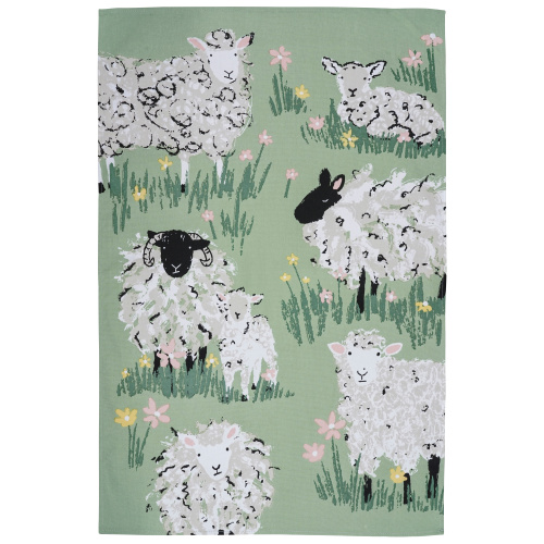 Ulster Weavers theedoek - Wollen schapen