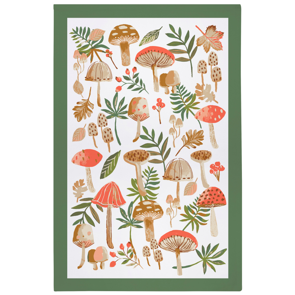 Ulster Weavers tea towel - Forest mushrooms