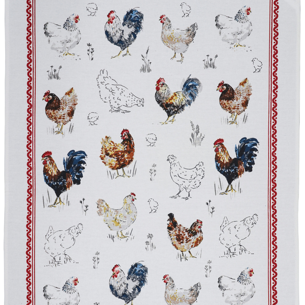 Ulster Weavers tea towel - Chickens - Image 4