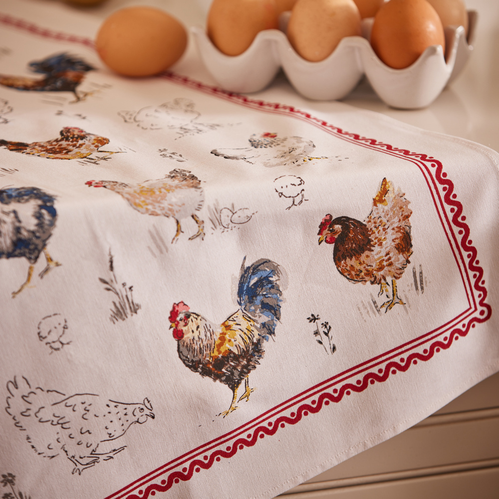 Ulster Weavers tea towel - Chickens - Image 3