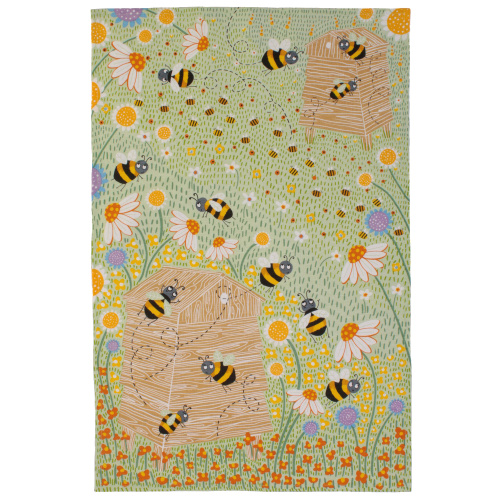 Ulster Weavers Geschirrtuch - Margeriten und Bienen