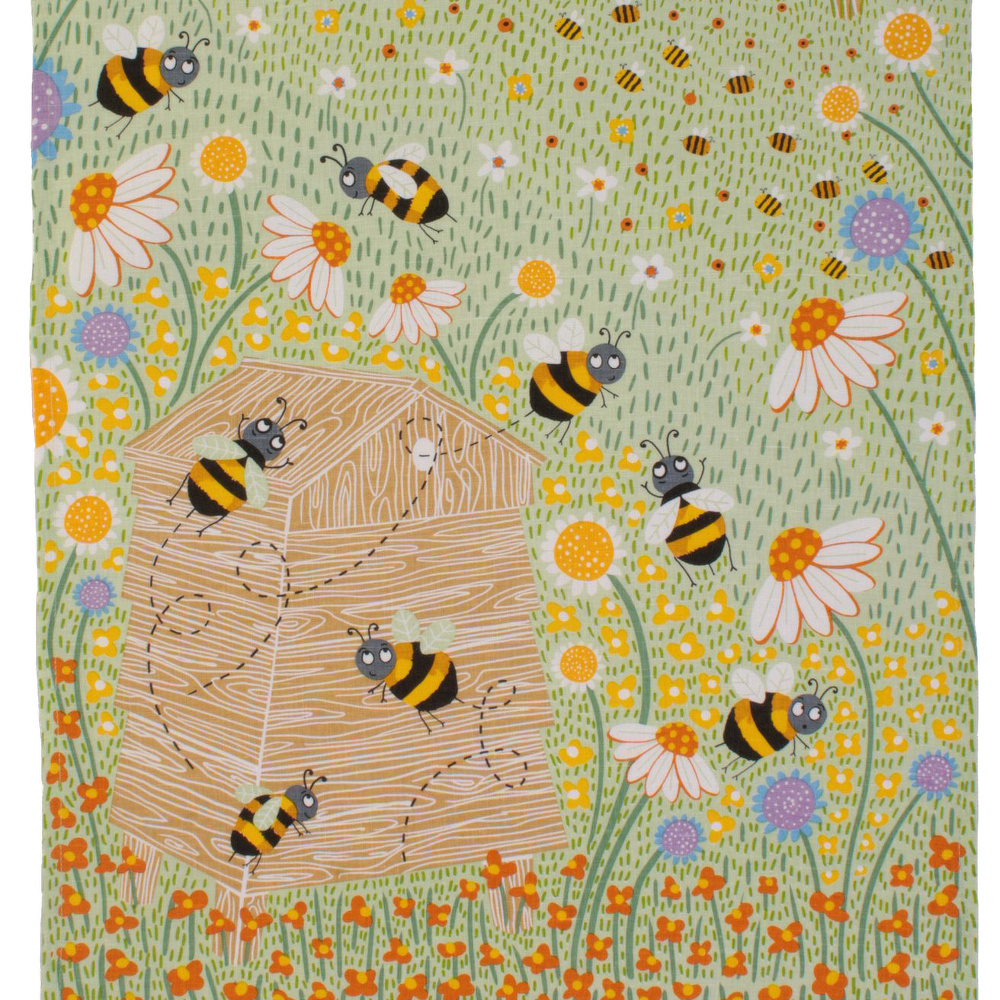 Ulster Weavers tea towel - Daisies and bees - Image 2