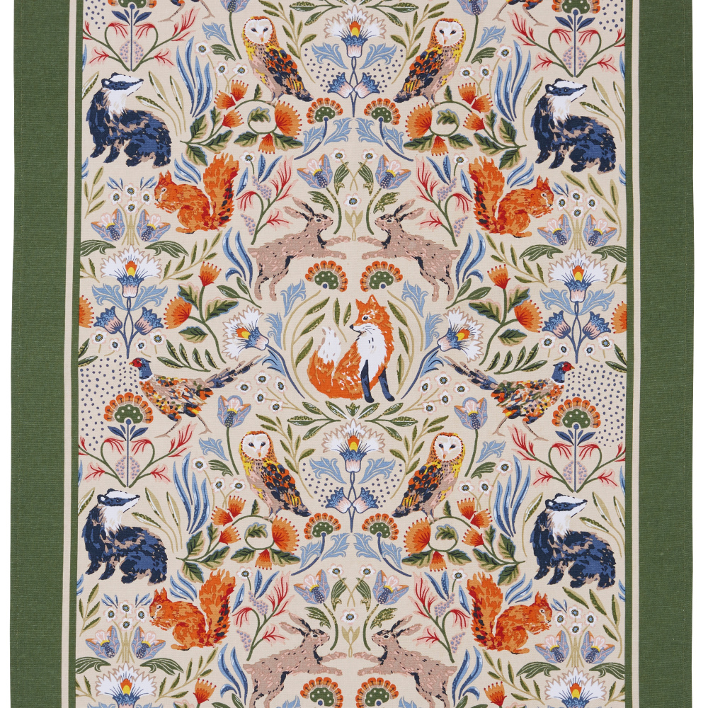 Ulster Weavers tea towel - Forest animals - Image 3