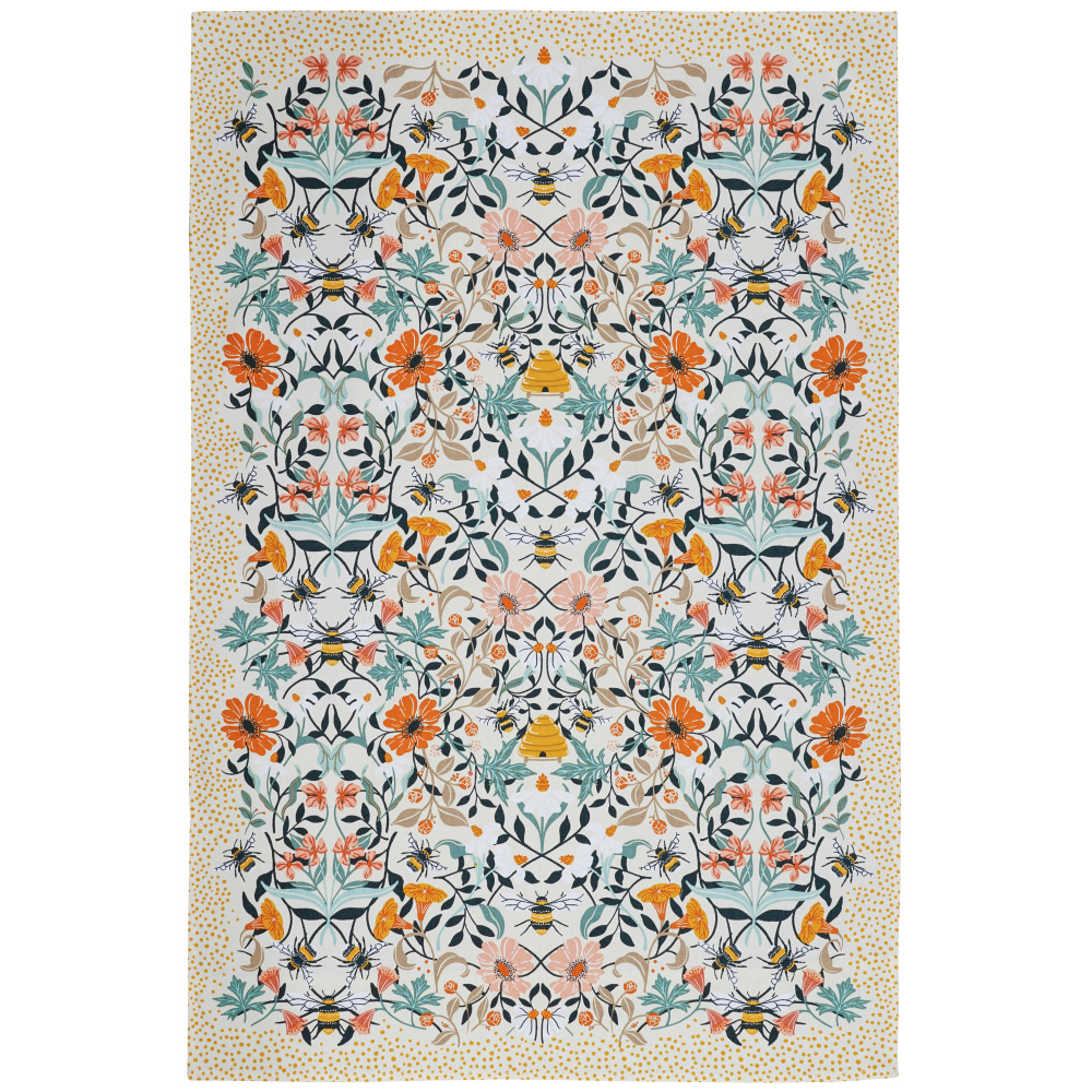 Ulster Weavers Tea Towel - Bees and Flowers