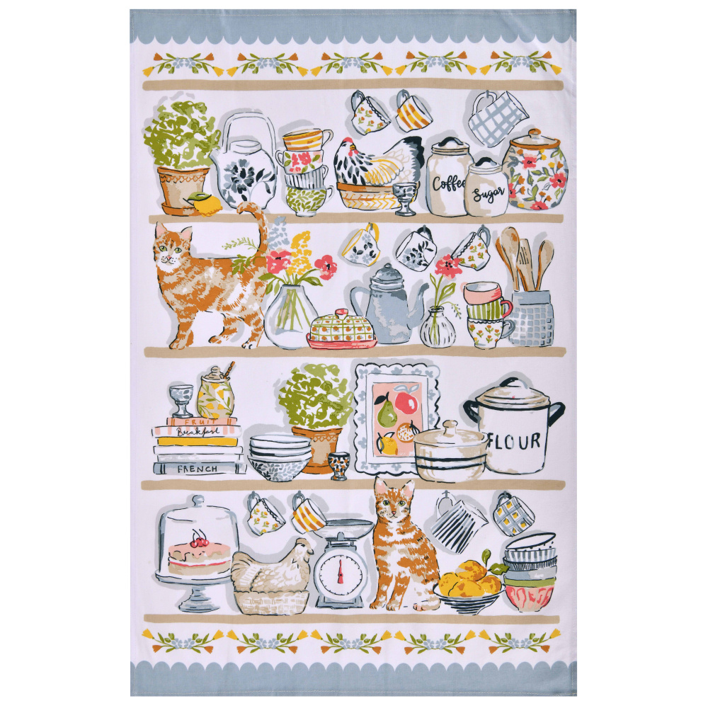 Ulster Weavers tea towel - Kitchen cats