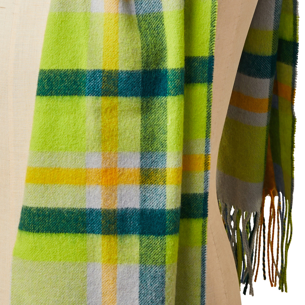 Tweedmill wollen sjaal - Citrus - Afbeelding 5