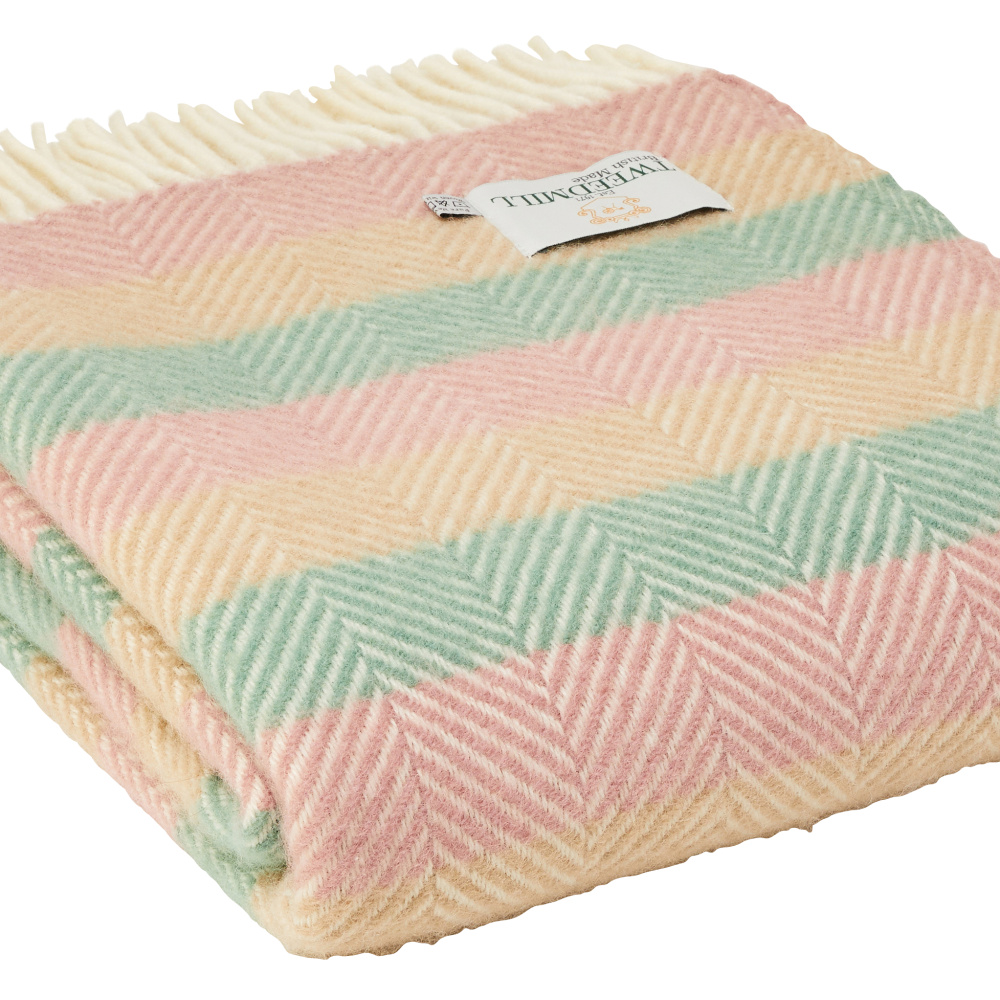 Tweedmill wollen plaid - Stripe Summer Breeze - Afbeelding 2
