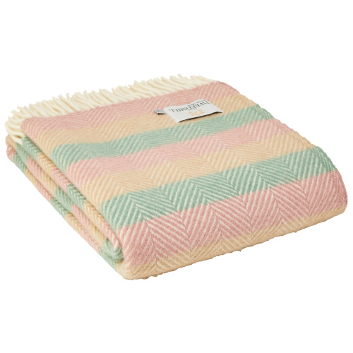Tweedmill Wolldecke - Streifen Summer Breeze