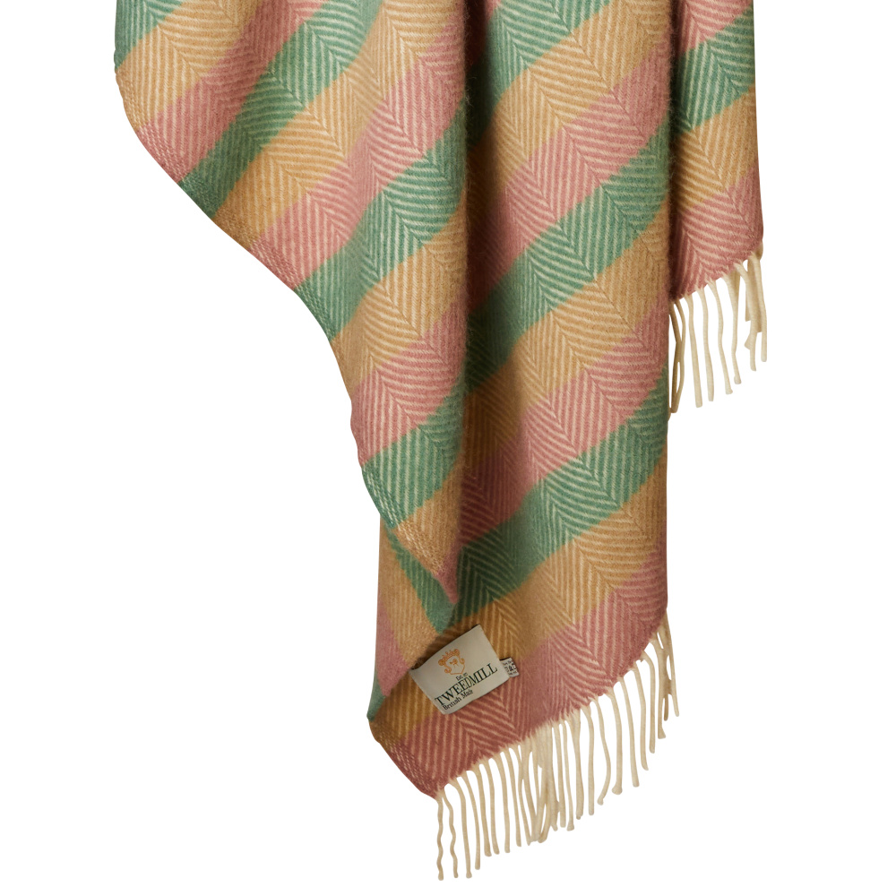 Tweedmill Wool Throw - Stripe Summer Breeze - Image 5
