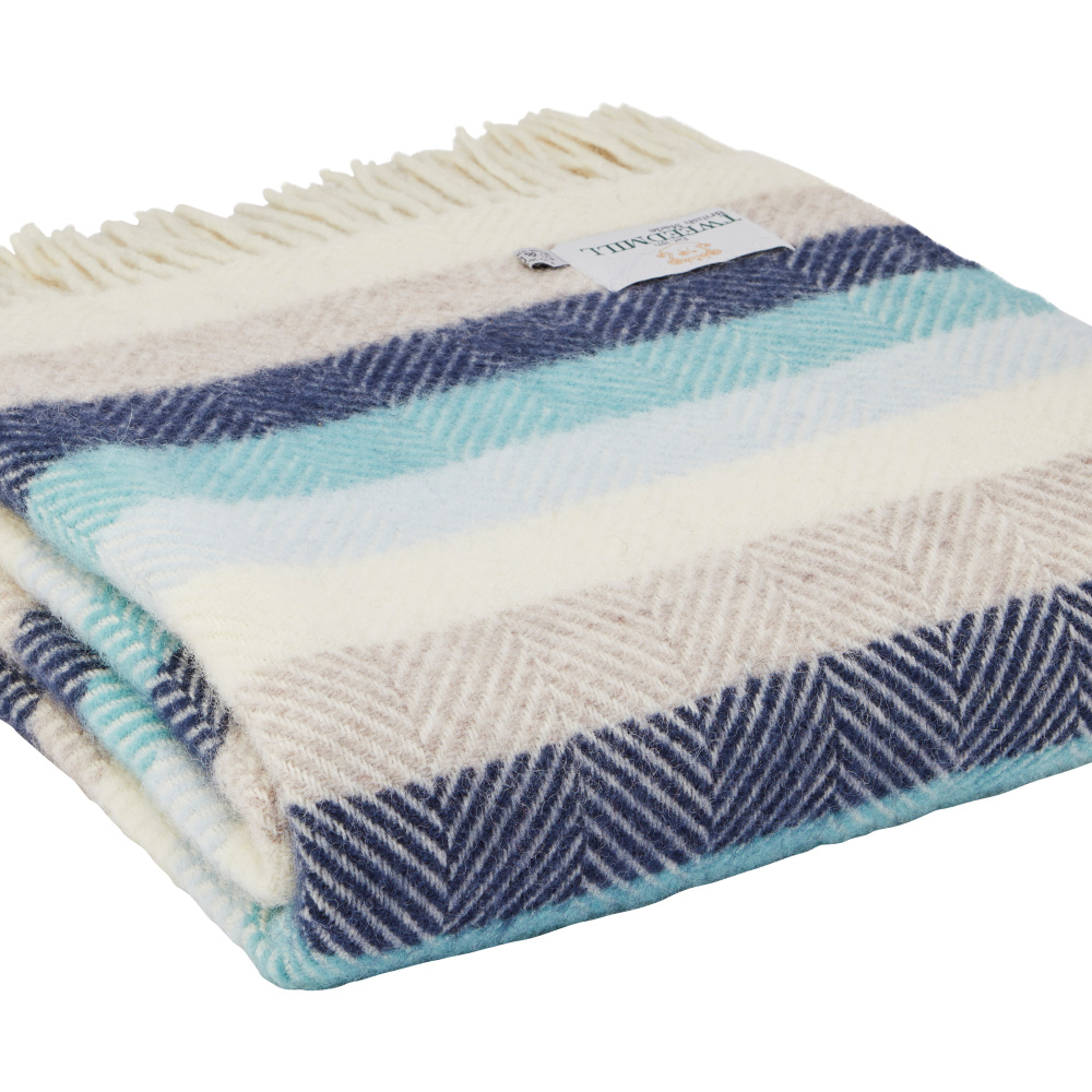 Tweedmill plaid en laine - Stripe Seashore - Image 2