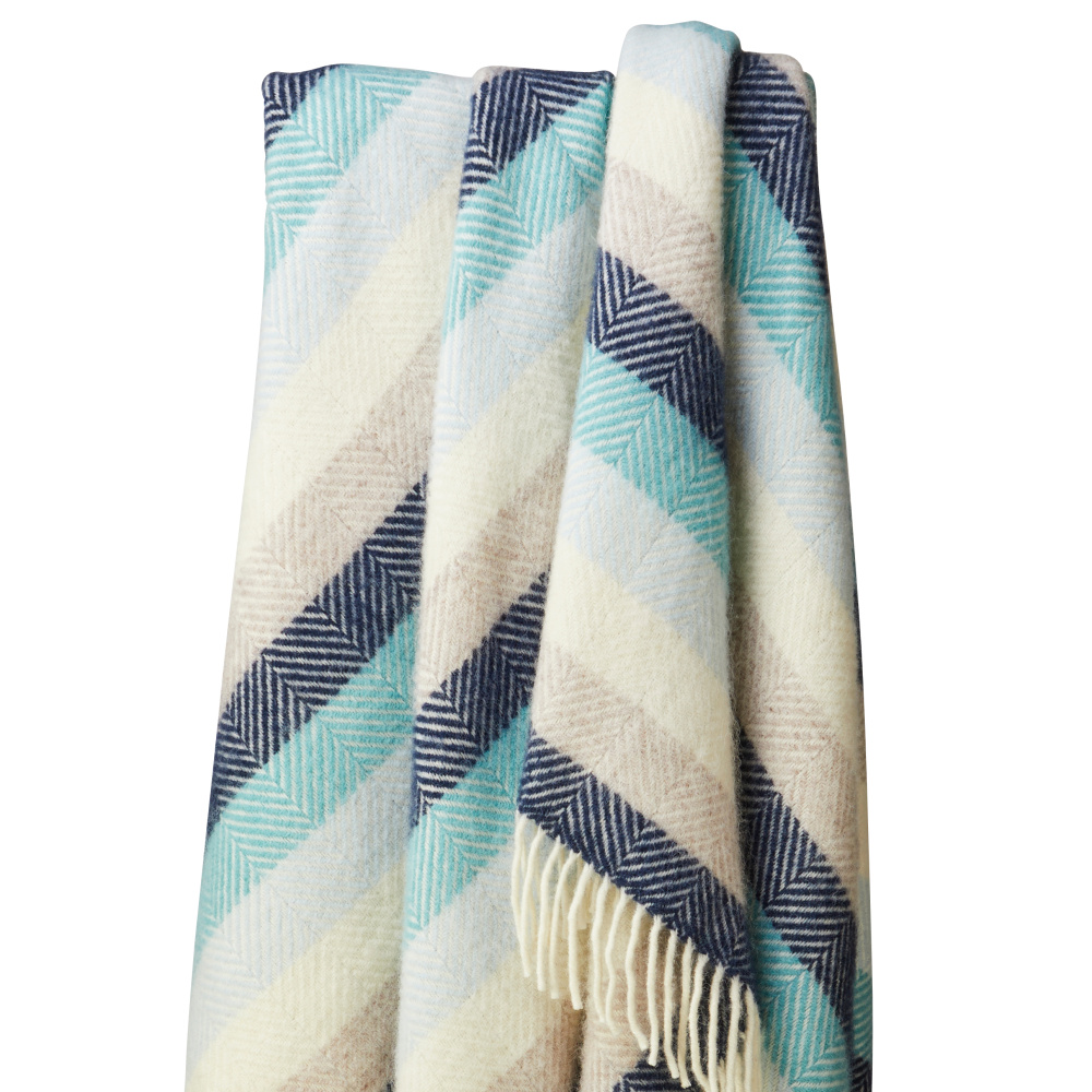 Tweedmill ullpläd - Stripe Seashore - Bild 4