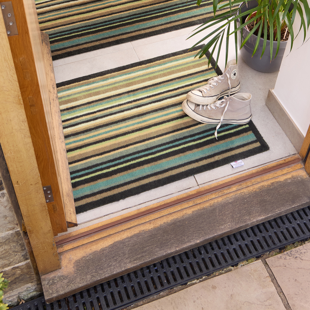 Hug Rug eco-deurmat, 65x85 - Strepen - Afbeelding 3