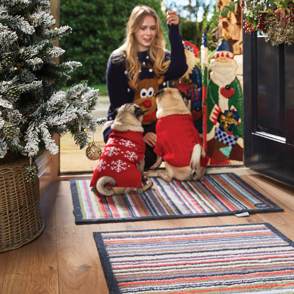 Hug Rug eco-deurmat, 65x85 - Strepen - Afbeelding 2