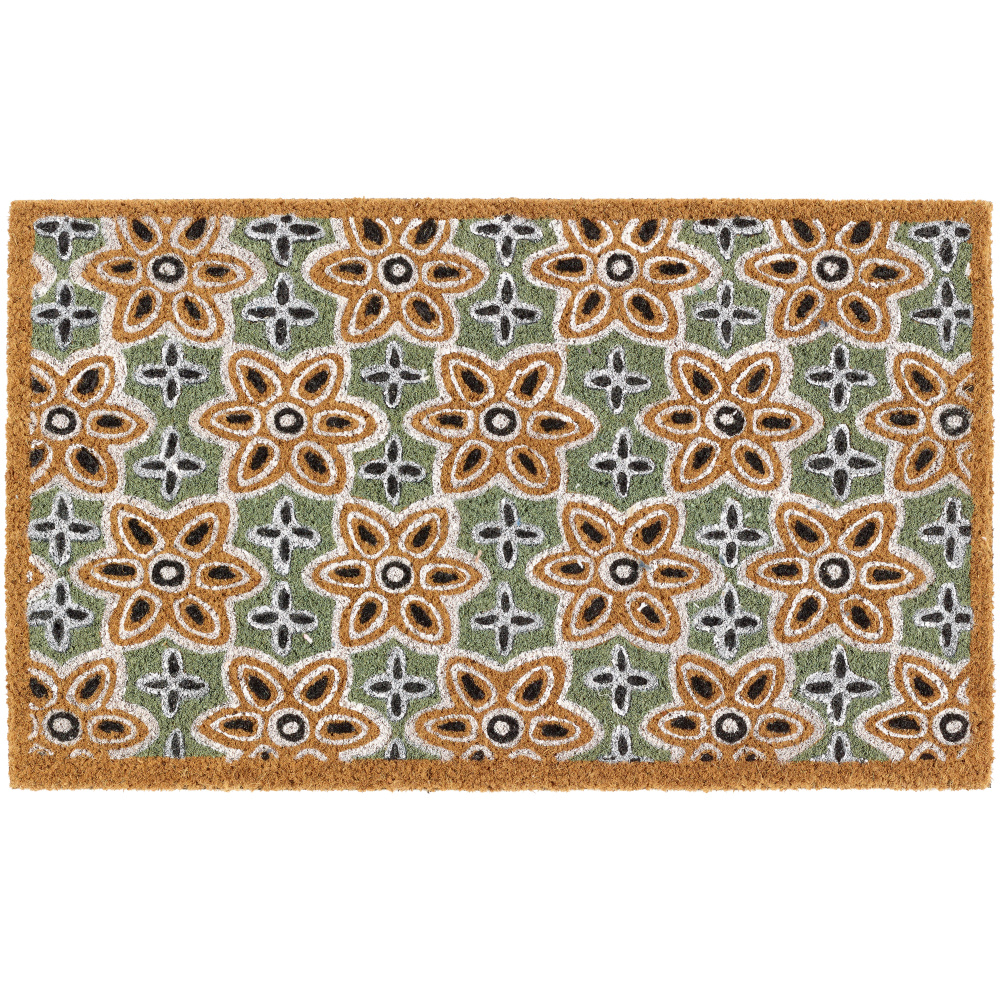 My Mats coir doormat - Floral pattern
