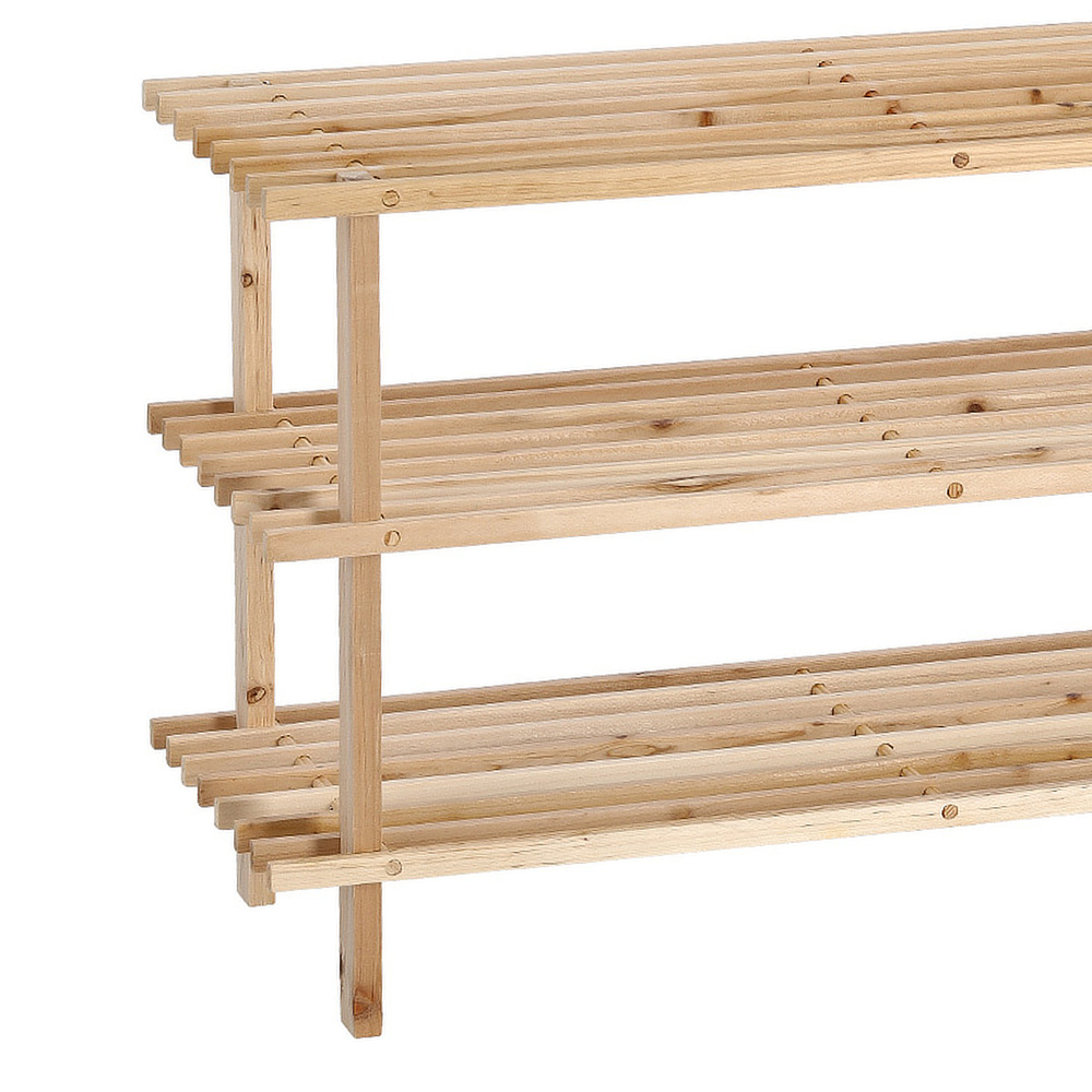 Zeller pine shoe rack - 3 shelves - Image 2