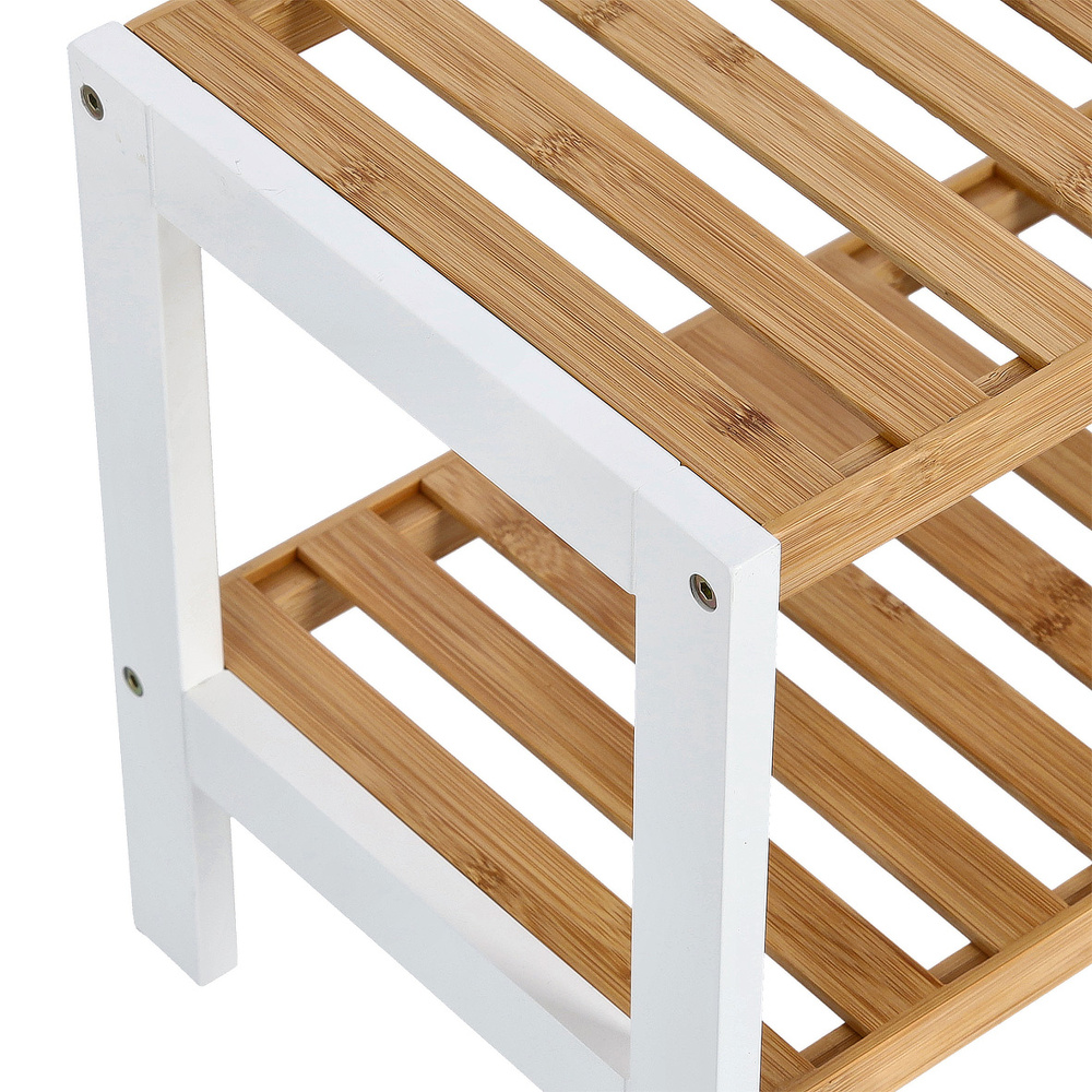 Zeller schoenenrek in bamboe en MDF - 2 planken - Afbeelding 6