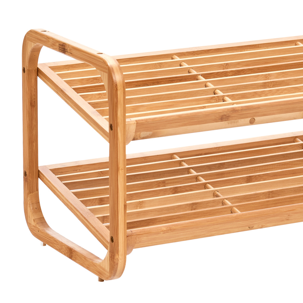 Zeller schoenenrek van bamboe - 2 planken - Afbeelding 7