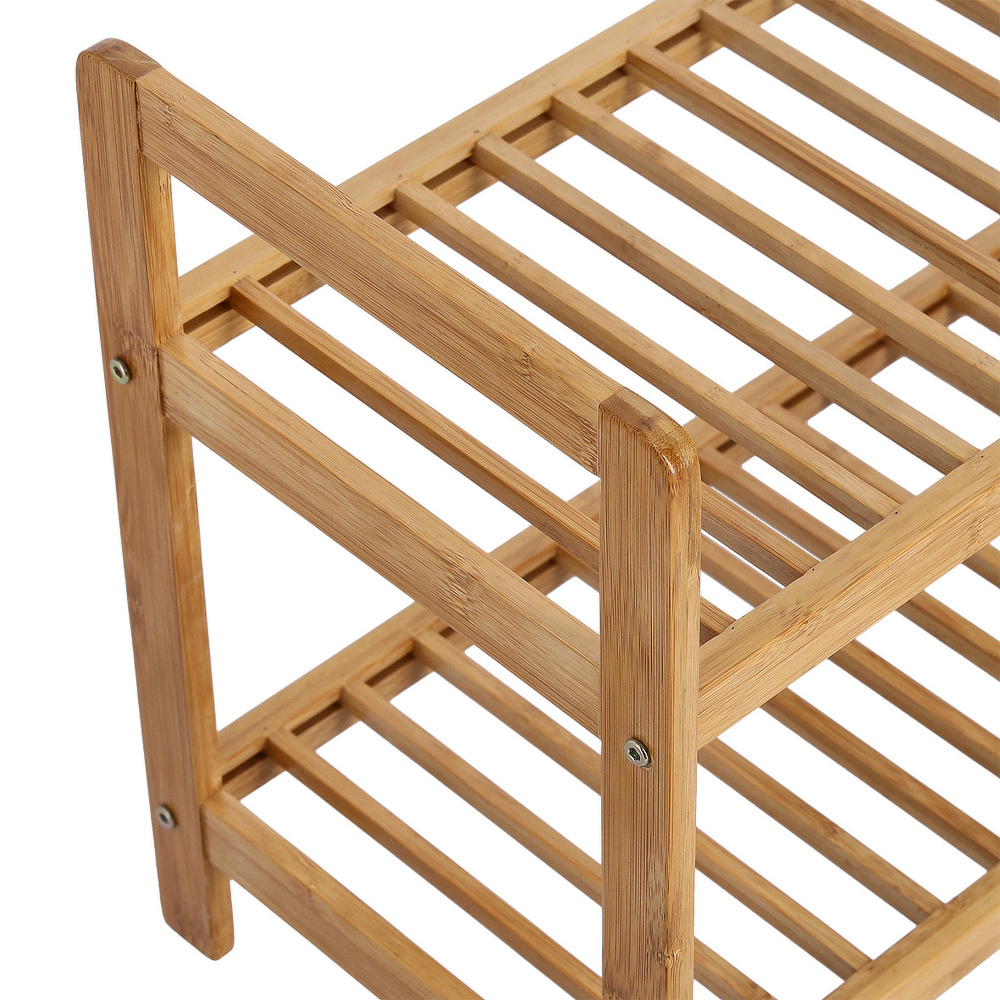 Zeller schoenenrek van bamboe - 2 planken - Afbeelding 5