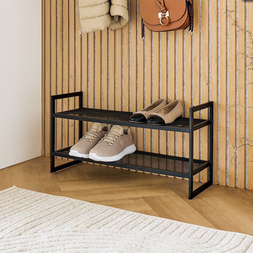 Zeller schoenenrek van staal - 2 planken - Afbeelding 2