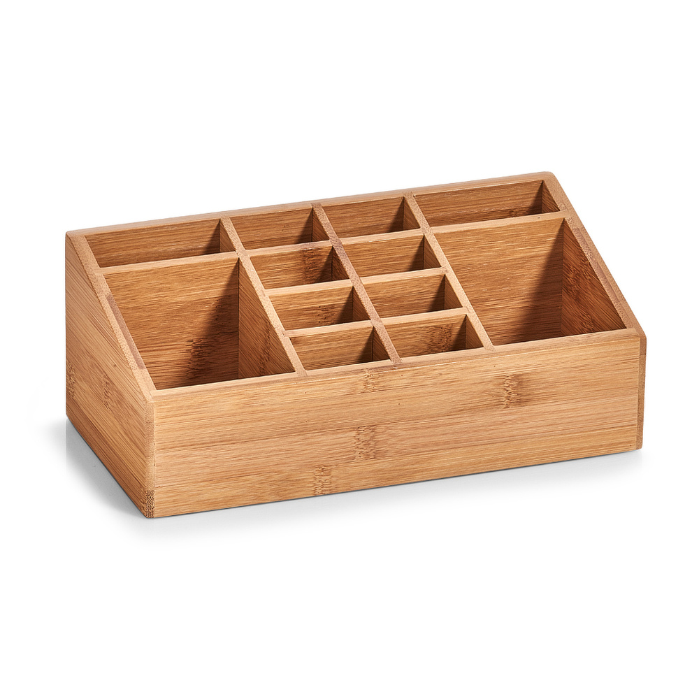 Zeller bamboo storage box - 12 compartments - Image 5