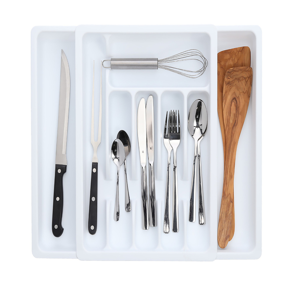 Zeller Besteckkasten aus Kunststoff – 29–48 cm, weiß - Bild 3
