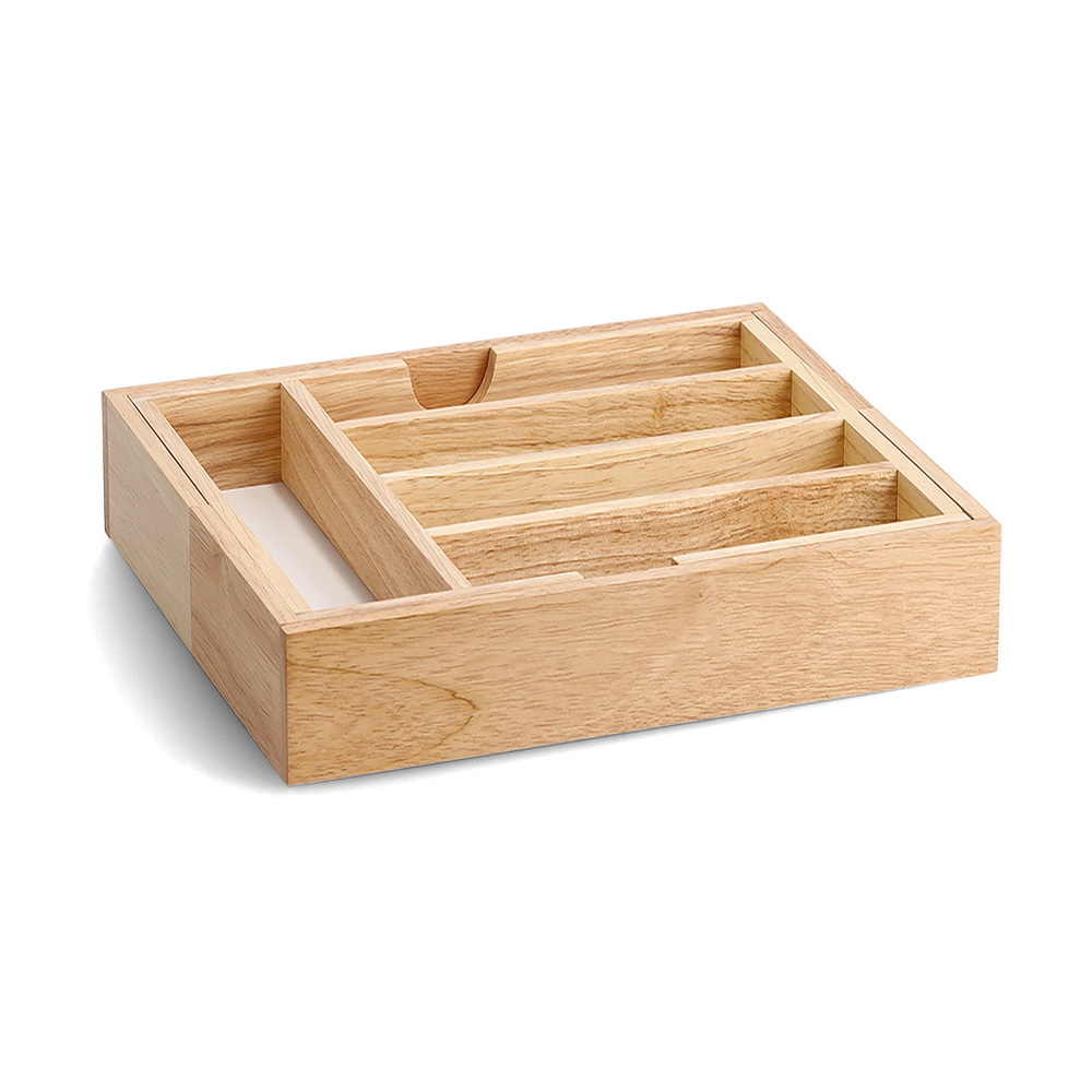 Zeller Besteckkasten aus Gummibaumholz - 31-50 cm - Bild 3