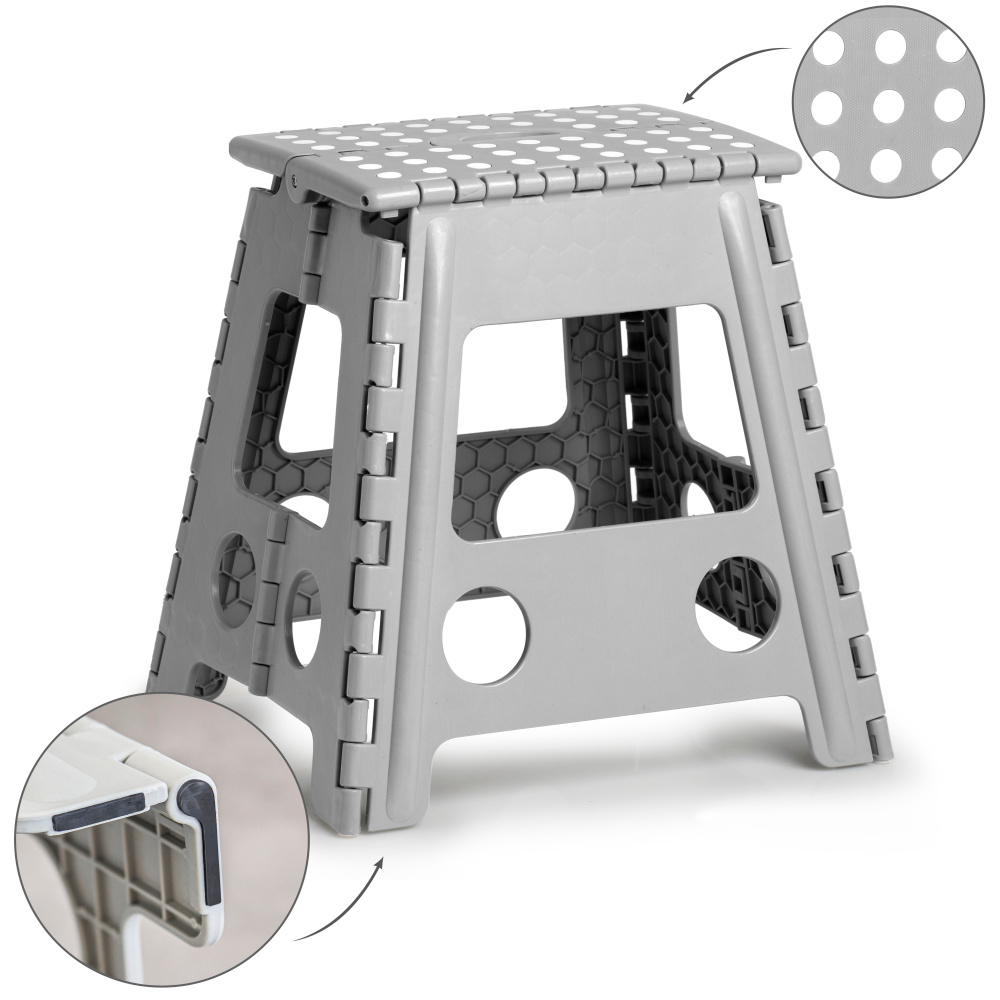 Zeller tabouret pliant, 39 cm - Gris - Image 5