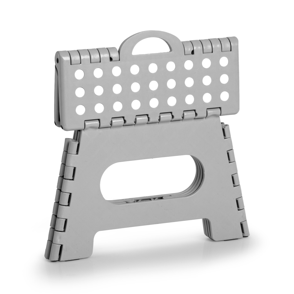 Zeller Folding Stool, 22 cm - Grey - Image 2