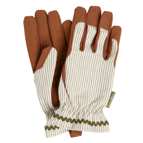 Burgon & Ball Gartenhandschuhe - Gestreiftes Oliven