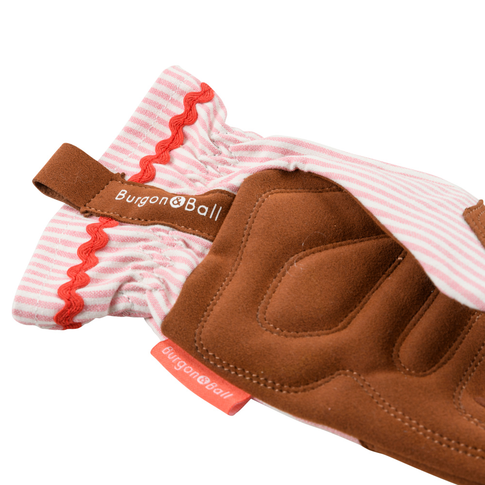 Burgon & Ball gardening gloves - Striped pink - Image 6
