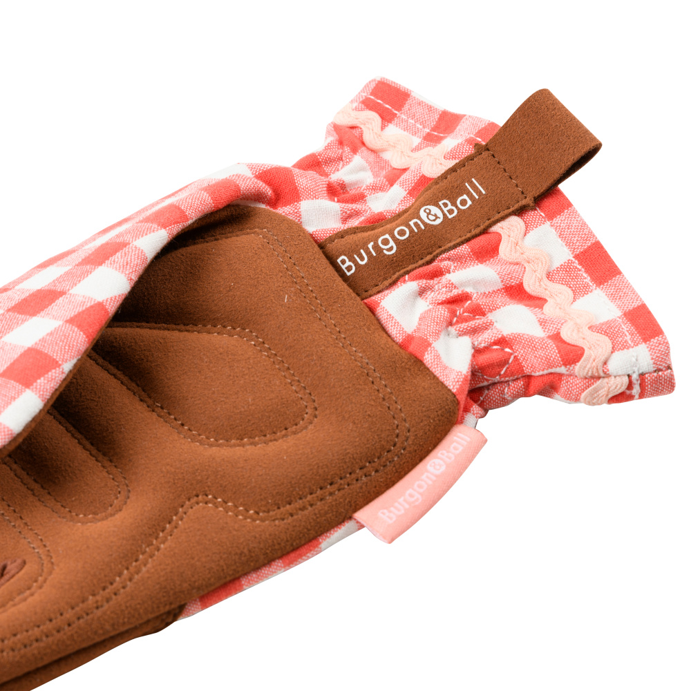 Burgon & Ball gardening gloves - Checkered red - Image 6