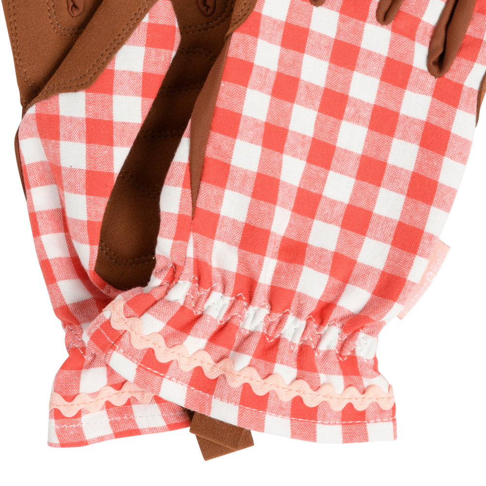 Burgon & Ball gardening gloves - Checkered red - Image 4