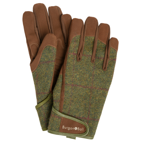 Burgon & Ball tuinhandschoenen, heren - Groene tweed
