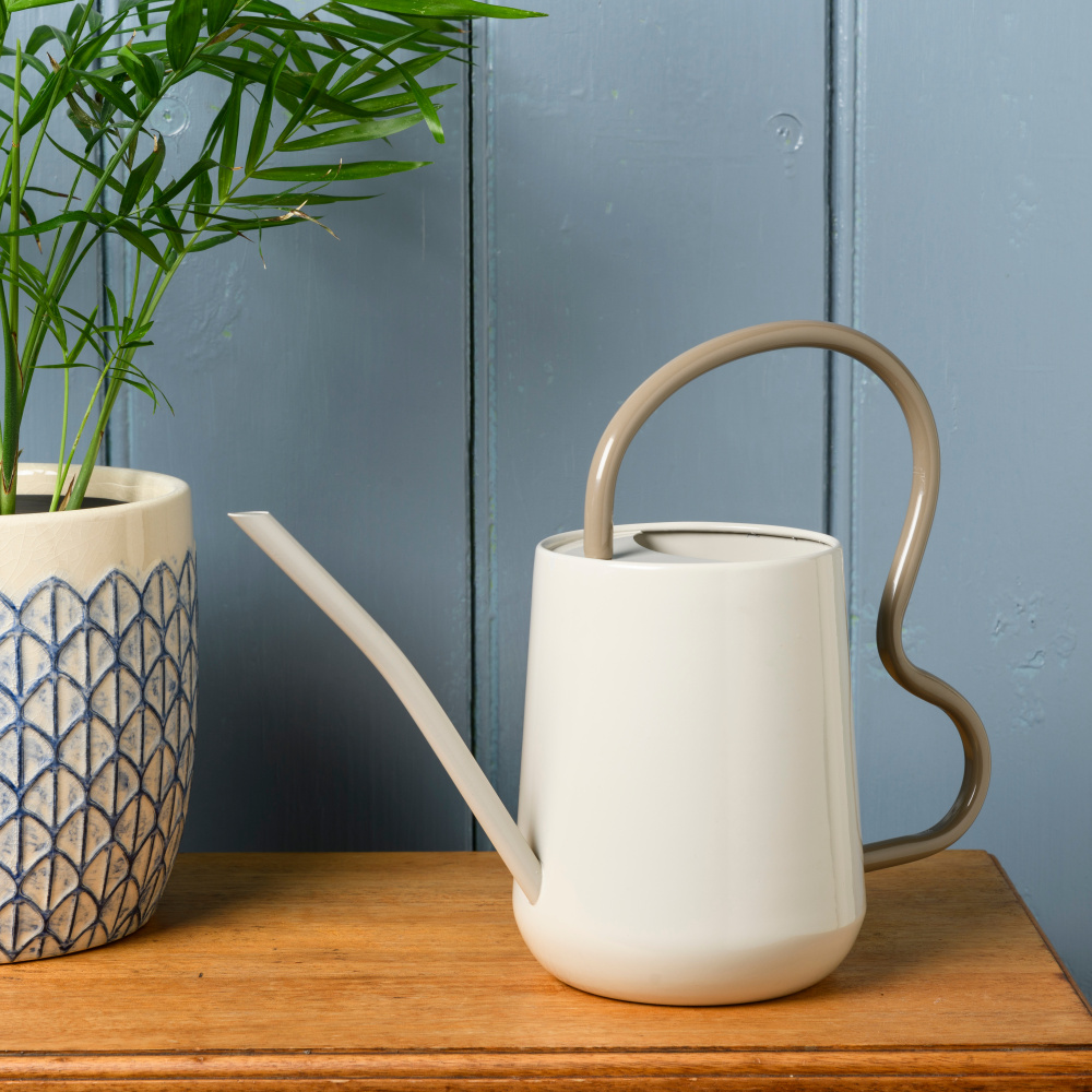 Burgon & Ball 1.2 L Watering Can - Warm Light Grey - Image 2