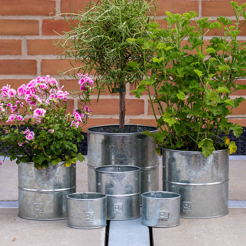 A2 Living pots de fleurs, 6 pièces - galvanisés