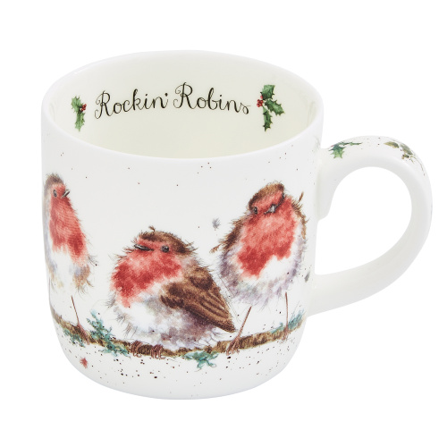 Wrendale mugg - Rödhakar