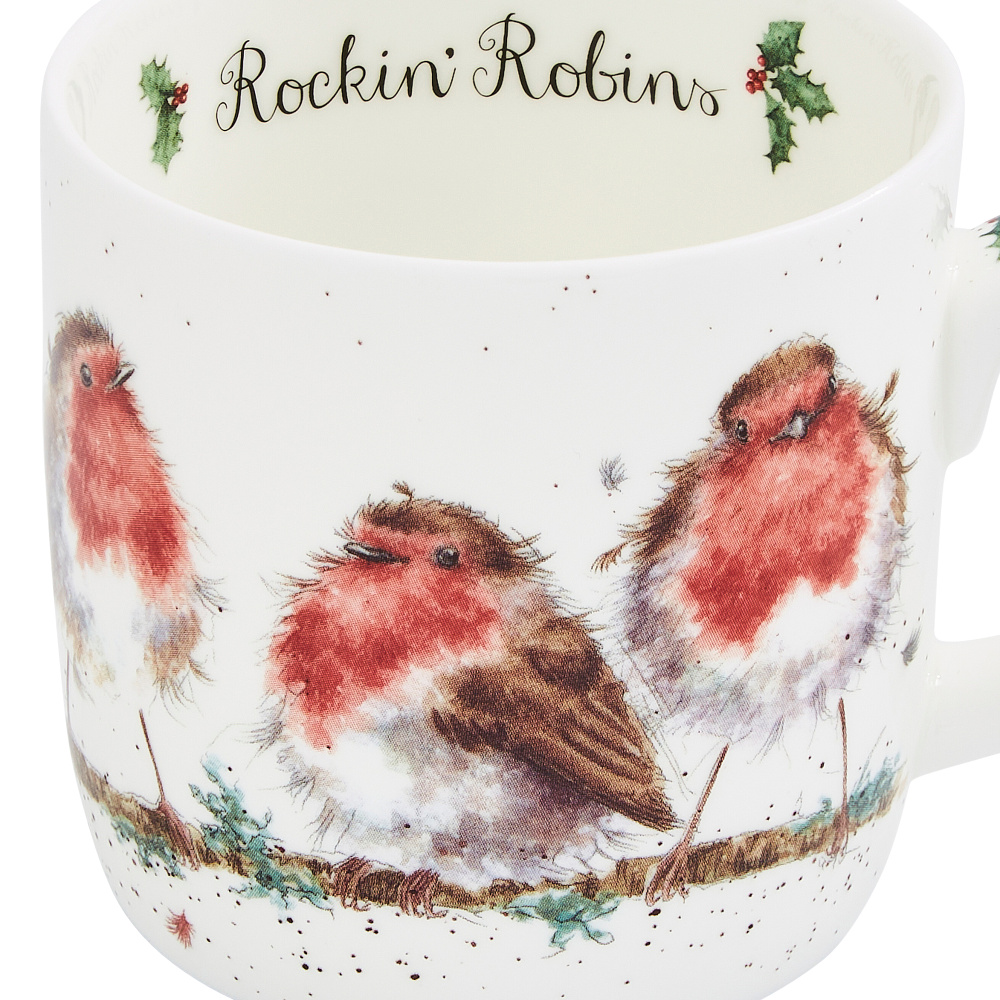 Wrendale-mugg – rödhakar - Bild 2