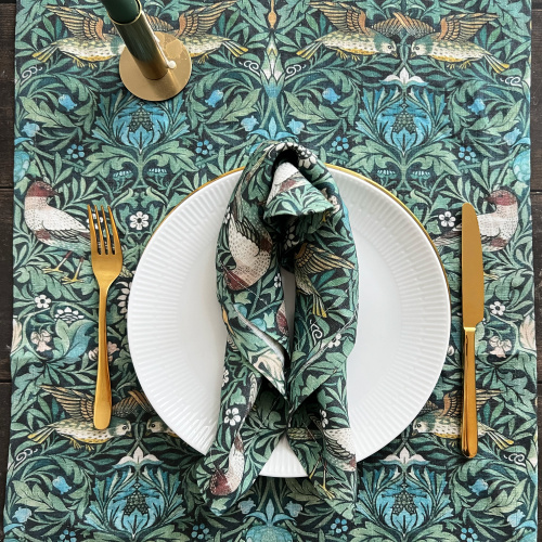 William Morris stoffen servet - Bird