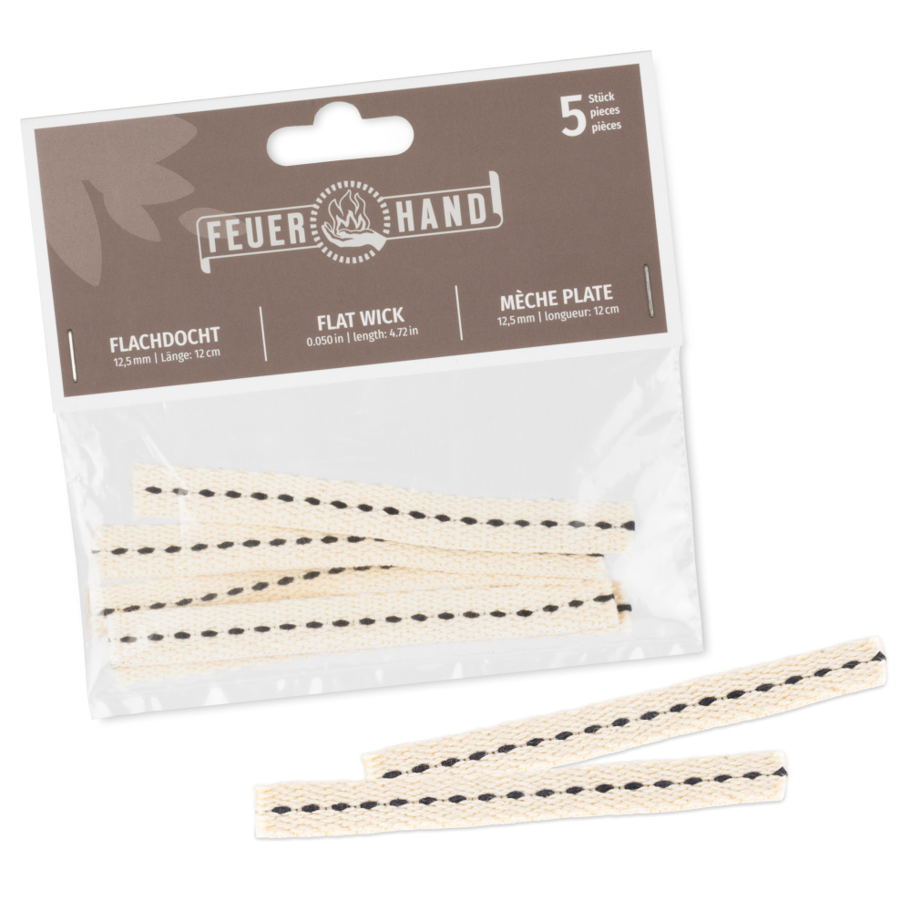 Feuerhand lonten voor petroleumlamp, 5 stuks. - Afbeelding 2