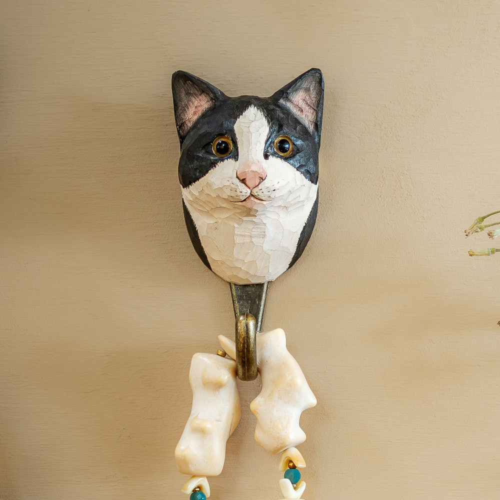 Wildlife Garden krok - Svartvit katt - Bild 2