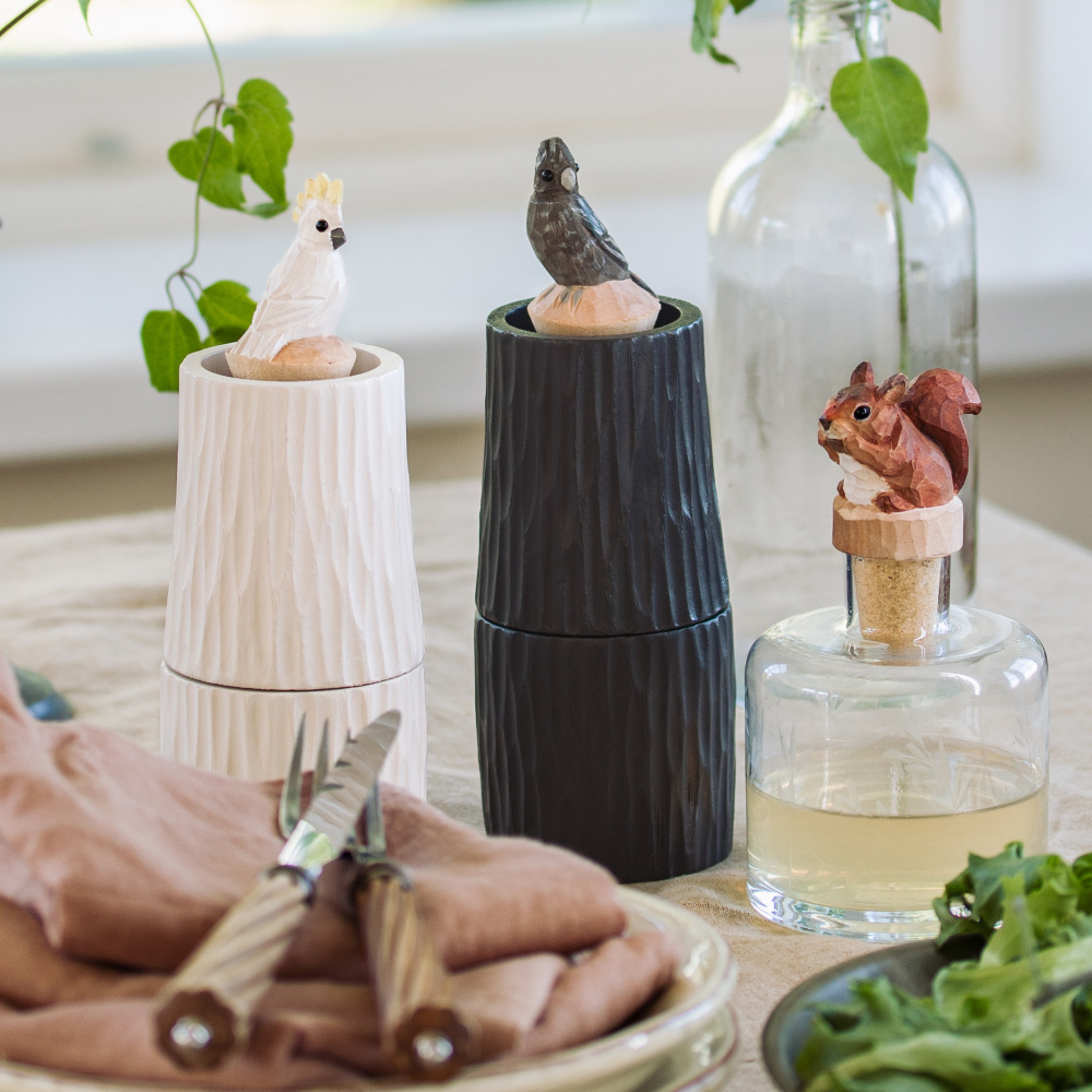 Wildlife Garden salt and pepper mill - Cockatoo, white - Image 5