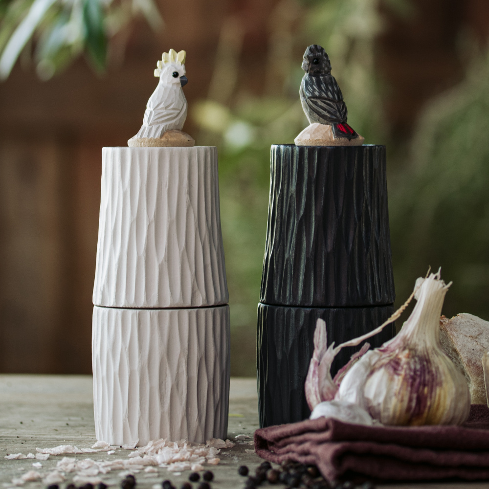 Wildlife Garden salt and pepper mill - Cockatoo, white - Image 7