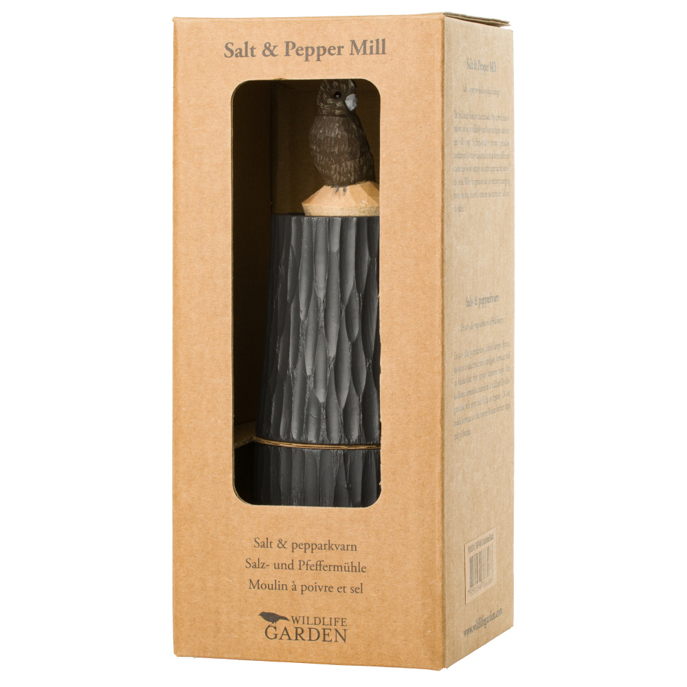 Wildlife Garden salt and pepper mill - Cockatoo, black - Image 7