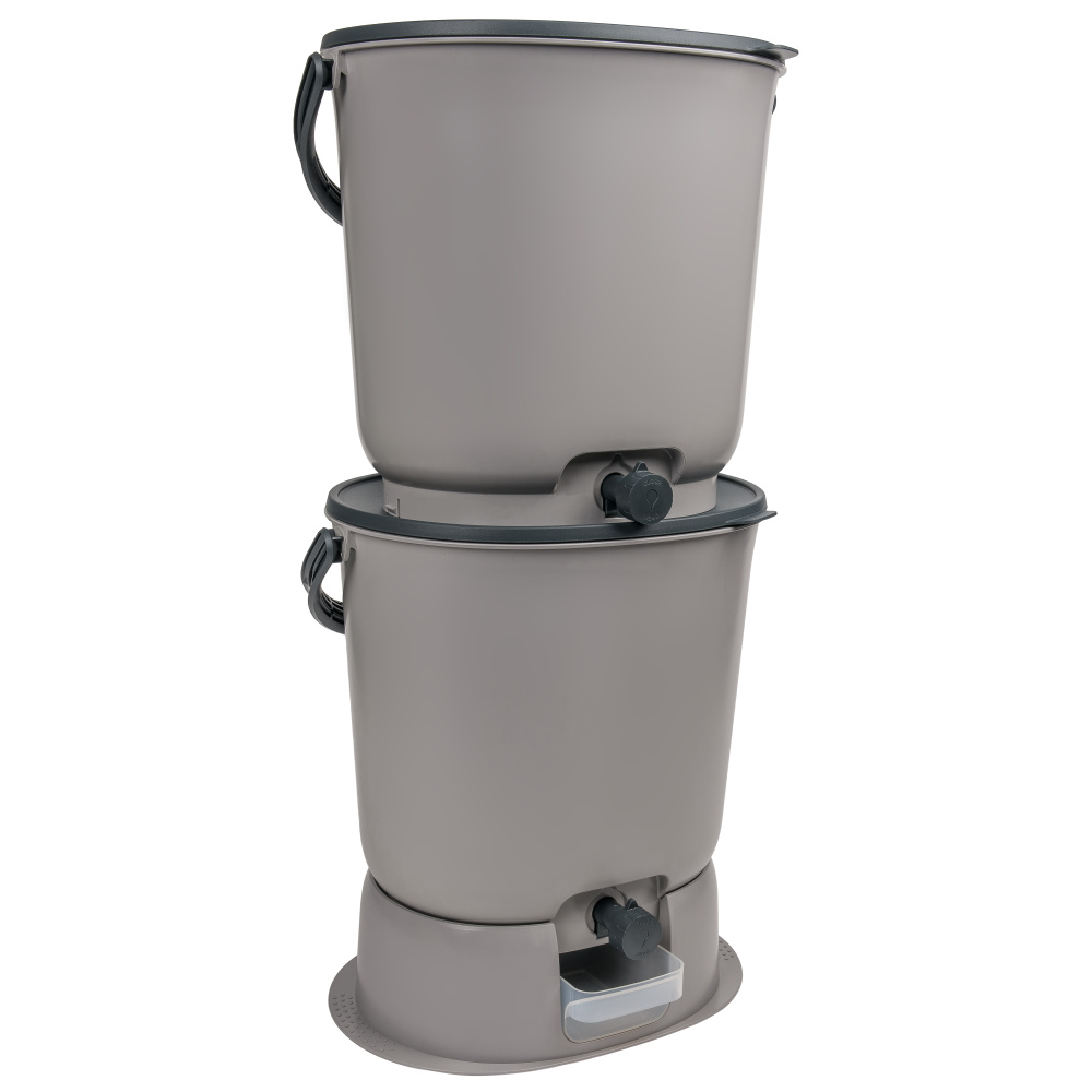 Bokashi Essential Kompostbehälter-Set - Grau