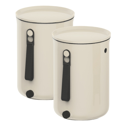 Bokashi Organko 2 Kompostbehälter-Set - Creme