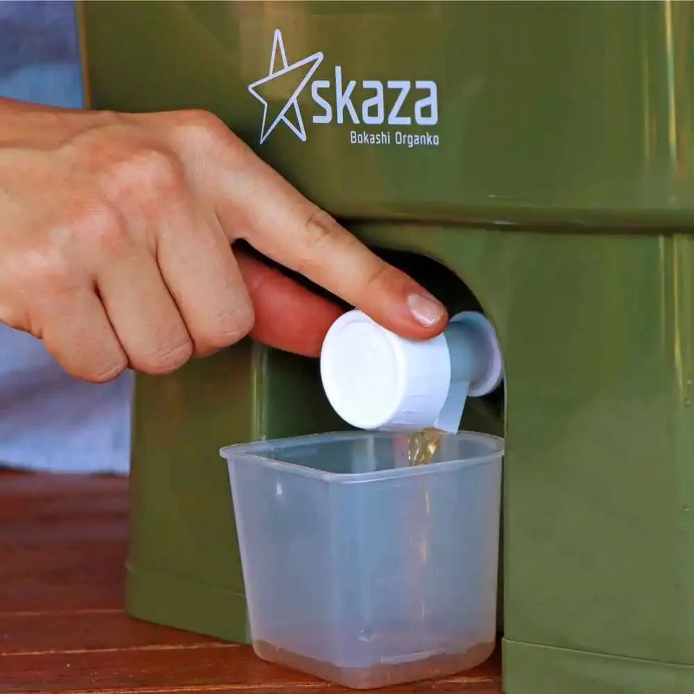 Bokashi Organko 1 Compost Bin Set - Olive/White - Image 5