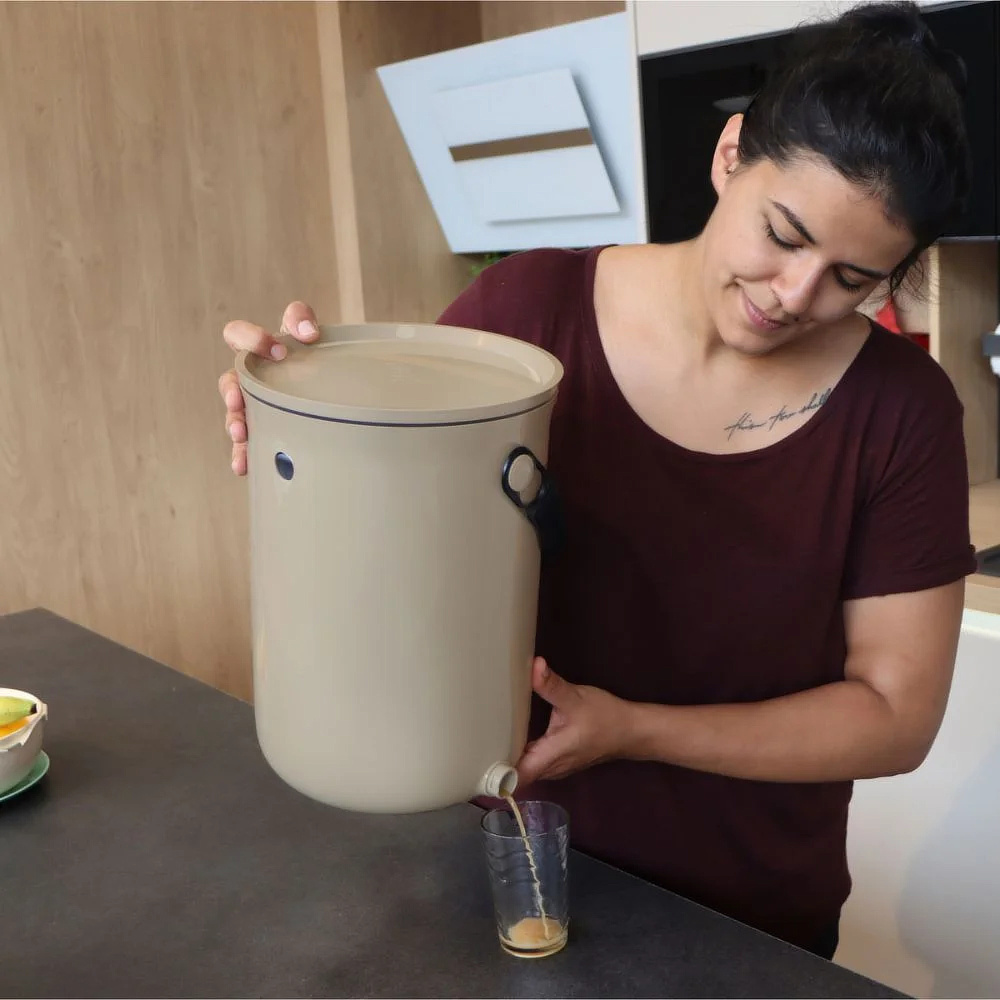 Bokashi Organko 2 Kompostbehälter-Set - Cappuccino - Bild 3